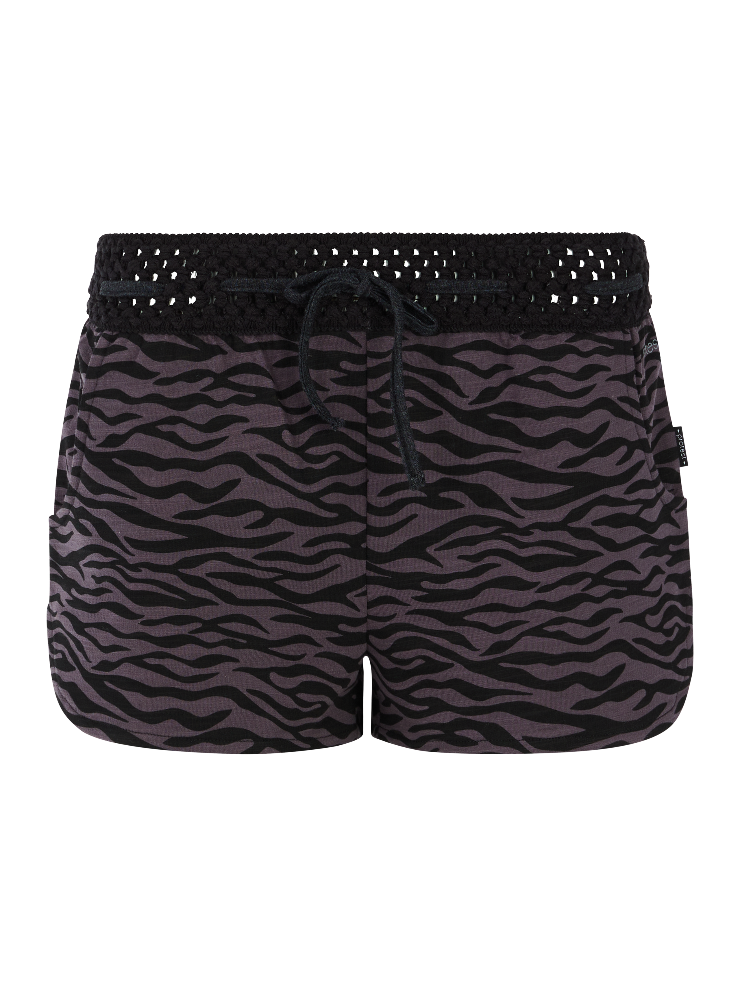 Protest Prtflowery 25 Short À Tigre Femme - Noir