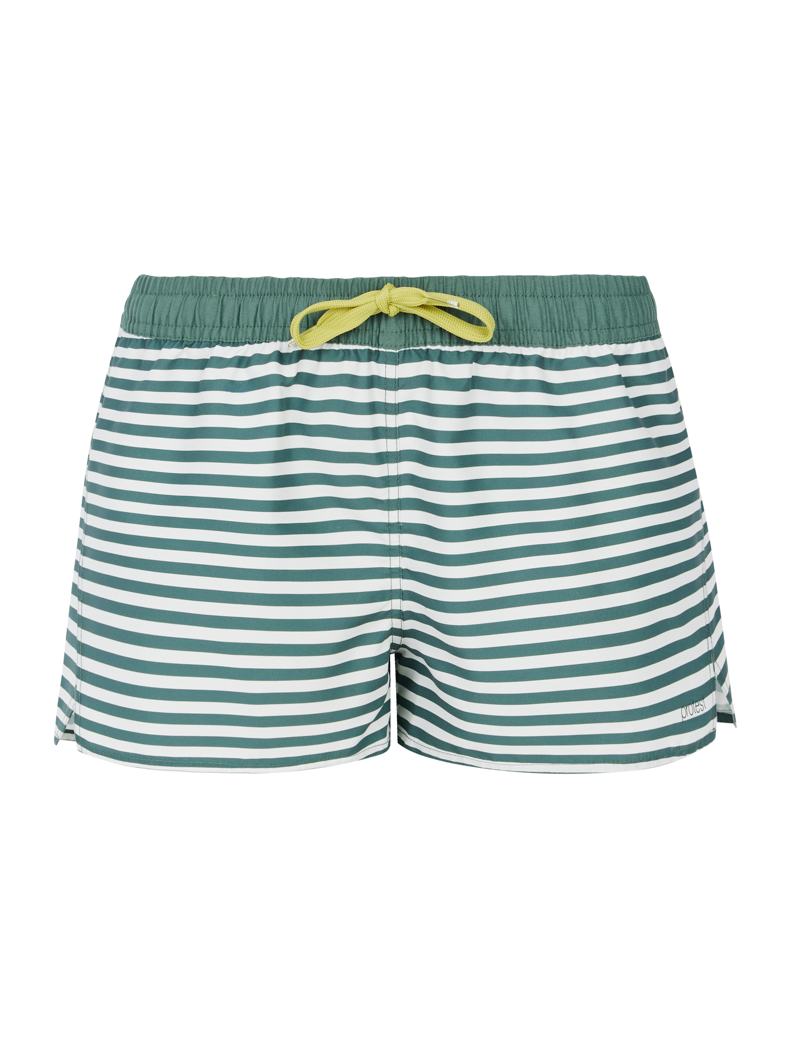 Protest Prtcamilo Short De Bain Rayé Femme - Vert
