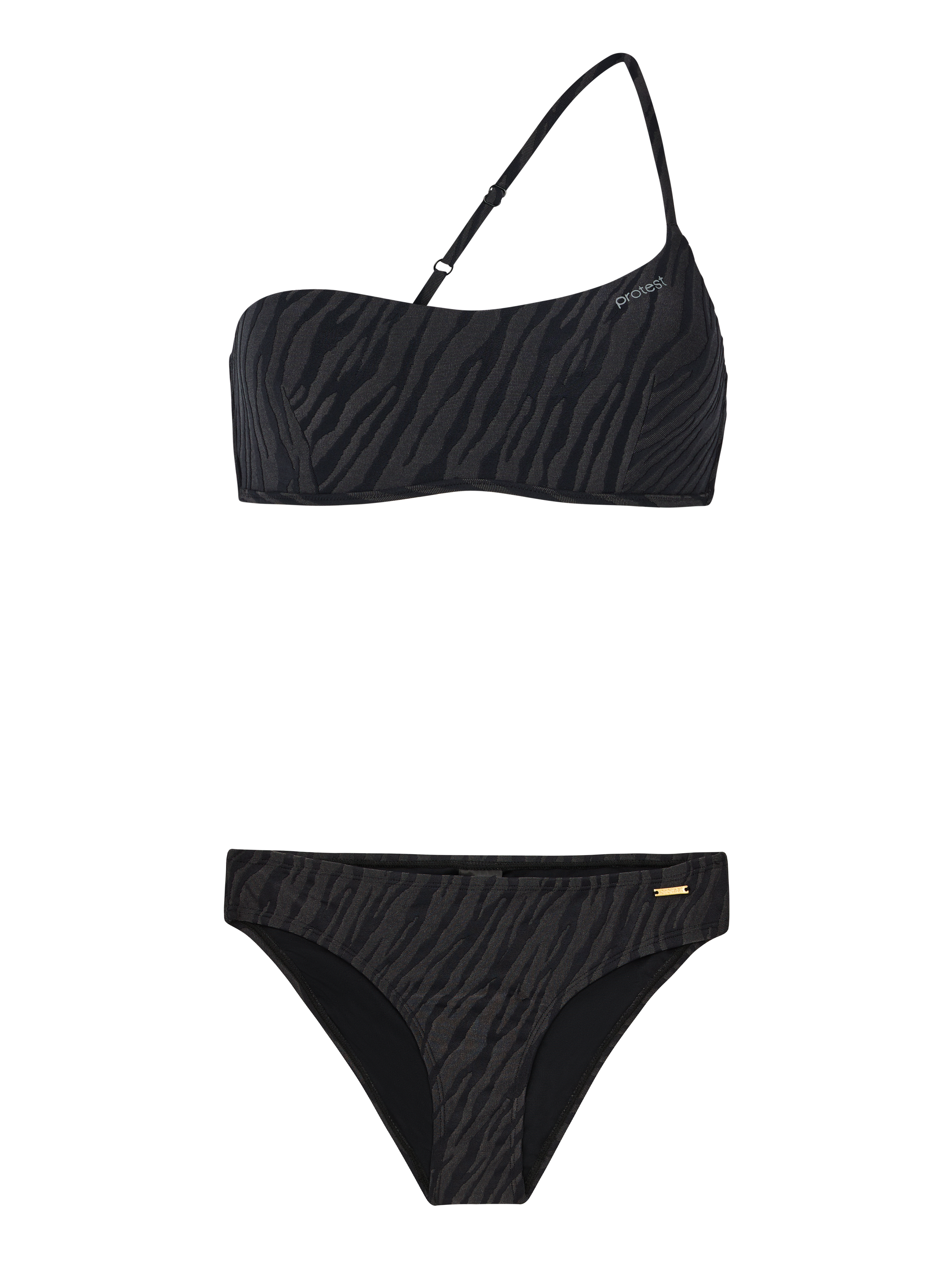 Protest Prtgill Tijger Bralette Bikini Set Dames - Zwart