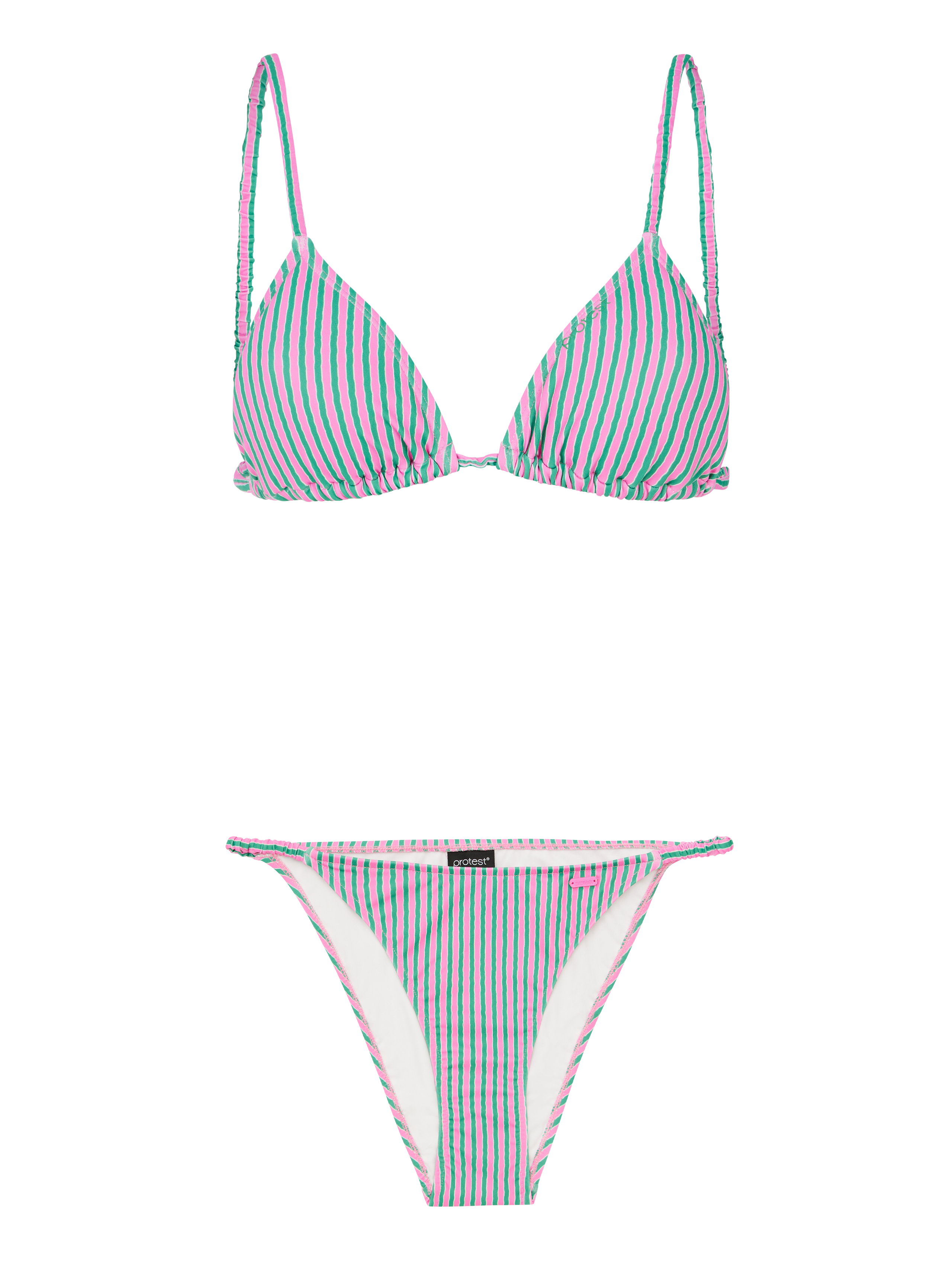 Protest Prtchip Gestreepte Triangel Bikini Set Dames - Roze