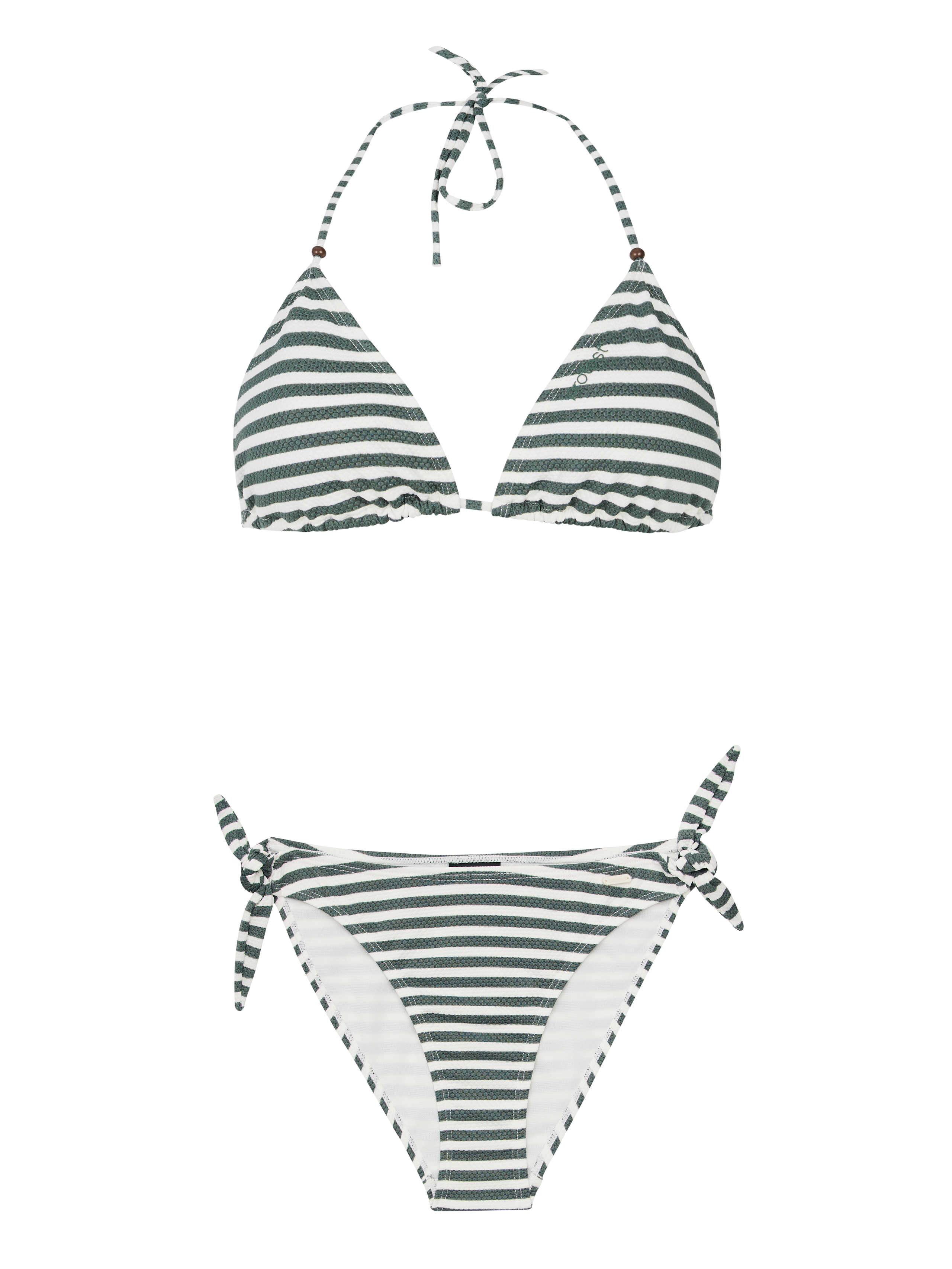 Protest Prtevans Gestreepte Triangel Bikini Set Dames - Groen