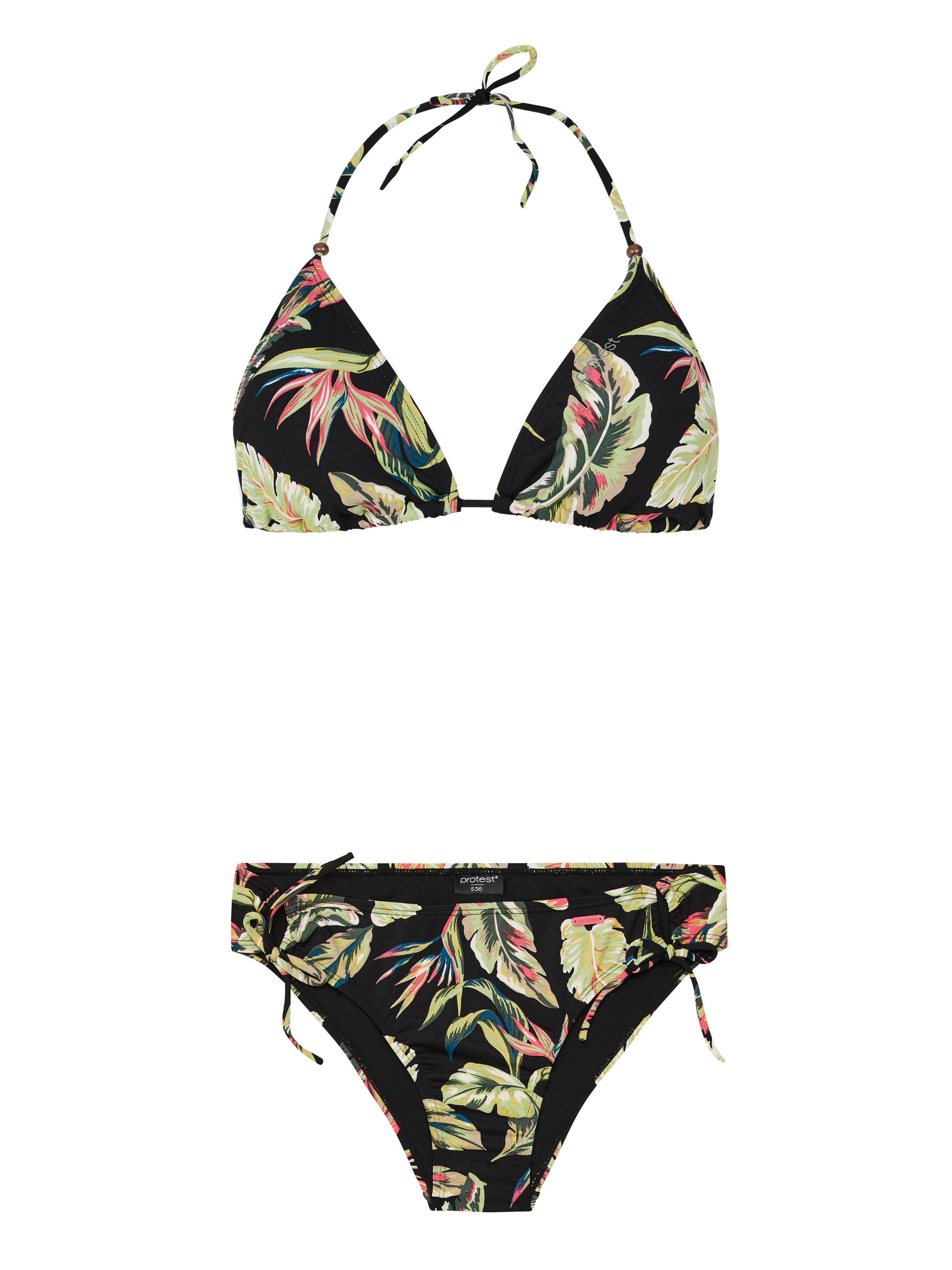 Protest Prtfluo Triangel Bikini Set Dames - Zwart